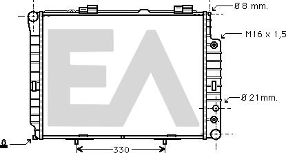 EACLIMA 31R50137 - Радиатор, охлаждане на двигателя vvparts.bg