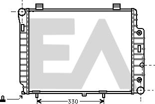 EACLIMA 31R50125 - Радиатор, охлаждане на двигателя vvparts.bg