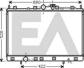 EACLIMA 31R51095 - Радиатор, охлаждане на двигателя vvparts.bg