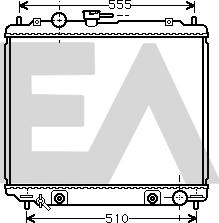 EACLIMA 31R51090 - Радиатор, охлаждане на двигателя vvparts.bg