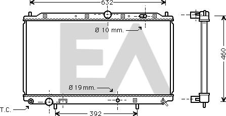 EACLIMA 31R51044 - Радиатор, охлаждане на двигателя vvparts.bg