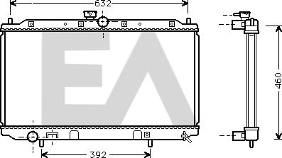 EACLIMA 31R51040 - Радиатор, охлаждане на двигателя vvparts.bg
