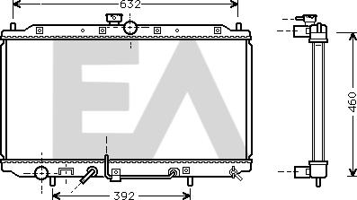 EACLIMA 31R51041 - Радиатор, охлаждане на двигателя vvparts.bg