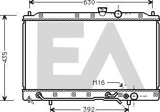 EACLIMA 31R51069 - Радиатор, охлаждане на двигателя vvparts.bg