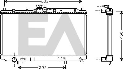 EACLIMA 31R51066 - Радиатор, охлаждане на двигателя vvparts.bg