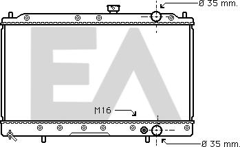 EACLIMA 31R51068 - Радиатор, охлаждане на двигателя vvparts.bg