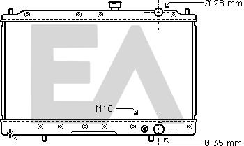 EACLIMA 31R51007 - Радиатор, охлаждане на двигателя vvparts.bg