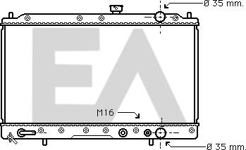 EACLIMA 31R51010 - Радиатор, охлаждане на двигателя vvparts.bg