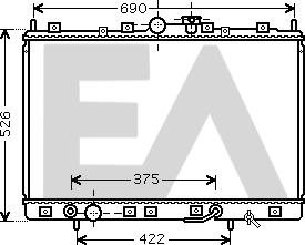 EACLIMA 31R51082 - Радиатор, охлаждане на двигателя vvparts.bg