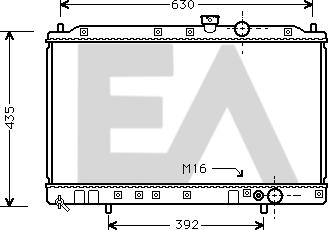 EACLIMA 31R51028 - Радиатор, охлаждане на двигателя vvparts.bg