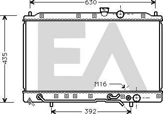 EACLIMA 31R51029 - Радиатор, охлаждане на двигателя vvparts.bg