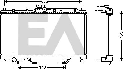 EACLIMA 31R51070 - Радиатор, охлаждане на двигателя vvparts.bg