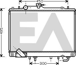 EACLIMA 31R51072 - Радиатор, охлаждане на двигателя vvparts.bg