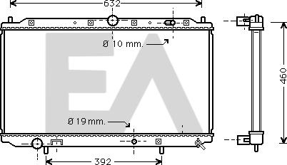 EACLIMA 31R51131 - Радиатор, охлаждане на двигателя vvparts.bg