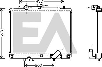 EACLIMA 31R51133 - Радиатор, охлаждане на двигателя vvparts.bg