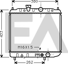 EACLIMA 31R51124 - Радиатор, охлаждане на двигателя vvparts.bg