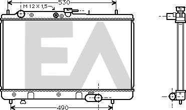 EACLIMA 31R52042 - Радиатор, охлаждане на двигателя vvparts.bg