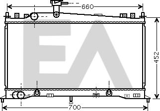 EACLIMA 31R52064 - Радиатор, охлаждане на двигателя vvparts.bg