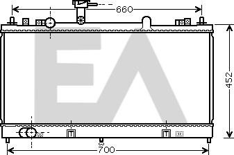 EACLIMA 31R52065 - Радиатор, охлаждане на двигателя vvparts.bg