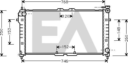 EACLIMA 31R52011 - Радиатор, охлаждане на двигателя vvparts.bg