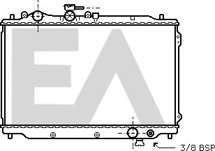 EACLIMA 31R52020 - Радиатор, охлаждане на двигателя vvparts.bg