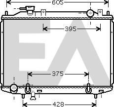 EACLIMA 31R52086 - Радиатор, охлаждане на двигателя vvparts.bg