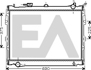 EACLIMA 31R52083 - Радиатор, охлаждане на двигателя vvparts.bg