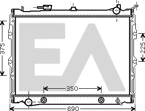 EACLIMA 31R52082 - Радиатор, охлаждане на двигателя vvparts.bg