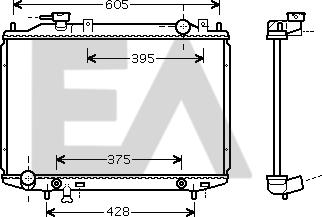 EACLIMA 31R52087 - Радиатор, охлаждане на двигателя vvparts.bg