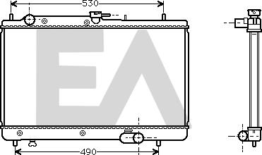 EACLIMA 31R52036 - Радиатор, охлаждане на двигателя vvparts.bg