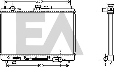 EACLIMA 31R52037 - Радиатор, охлаждане на двигателя vvparts.bg