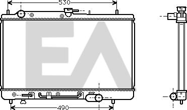 EACLIMA 31R52025 - Радиатор, охлаждане на двигателя vvparts.bg