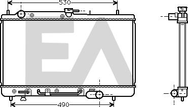 EACLIMA 31R52026 - Радиатор, охлаждане на двигателя vvparts.bg