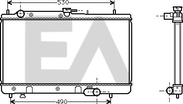 EACLIMA 31R52028 - Радиатор, охлаждане на двигателя vvparts.bg