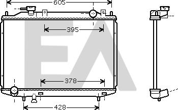 EACLIMA 31R52079 - Радиатор, охлаждане на двигателя vvparts.bg