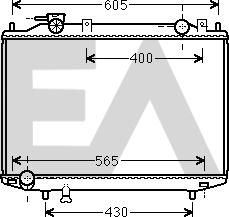 EACLIMA 31R52107 - Радиатор, охлаждане на двигателя vvparts.bg