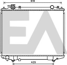 EACLIMA 31R52114 - Радиатор, охлаждане на двигателя vvparts.bg
