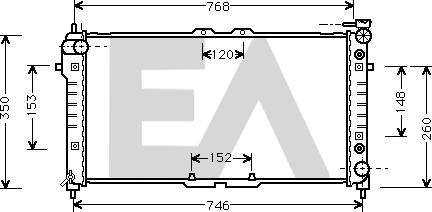 EACLIMA 31R52130 - Радиатор, охлаждане на двигателя vvparts.bg