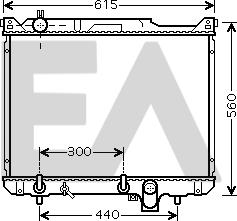 EACLIMA 31R69046 - Радиатор, охлаждане на двигателя vvparts.bg