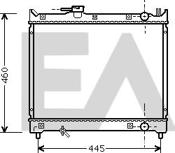 EACLIMA 31R69069 - Радиатор, охлаждане на двигателя vvparts.bg