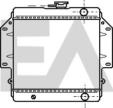EACLIMA 31R69068 - Радиатор, охлаждане на двигателя vvparts.bg