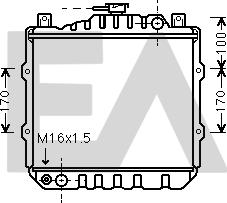 EACLIMA 31R69009 - Радиатор, охлаждане на двигателя vvparts.bg