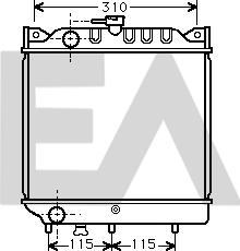 EACLIMA 31R69005 - Радиатор, охлаждане на двигателя vvparts.bg