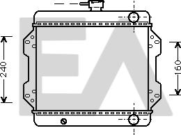 EACLIMA 31R69003 - Радиатор, охлаждане на двигателя vvparts.bg