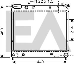 EACLIMA 31R69019 - Радиатор, охлаждане на двигателя vvparts.bg