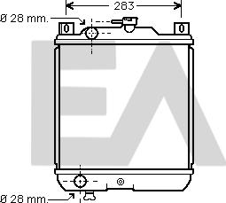 EACLIMA 31R69015 - Радиатор, охлаждане на двигателя vvparts.bg