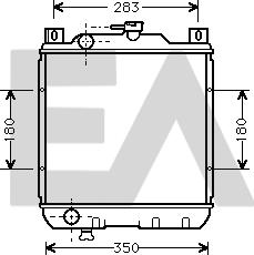 EACLIMA 31R69013 - Радиатор, охлаждане на двигателя vvparts.bg