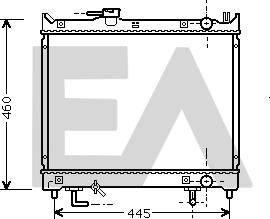 EACLIMA 31R69036 - Радиатор, охлаждане на двигателя vvparts.bg