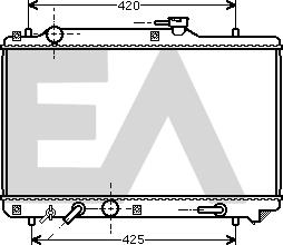 EACLIMA 31R69030 - Радиатор, охлаждане на двигателя vvparts.bg