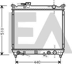 EACLIMA 31R69037 - Радиатор, охлаждане на двигателя vvparts.bg